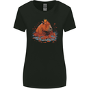 Orange Capybara Womens Wider Cut T-Shirt Black