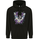 Orchid Angel Gothic Goth Childrens Kids Hoodie Black