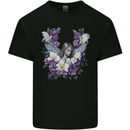 Orchid Angel Gothic Goth Kids T-Shirt Childrens Black