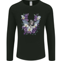 Orchid Angel Gothic Goth Mens Long Sleeve T-Shirt Black
