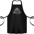Oriental Skulls Heavy Metal Rock Biker Cotton Apron 100% Organic Black