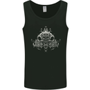Oriental Skulls Heavy Metal Rock Biker Mens Vest Tank Top Black