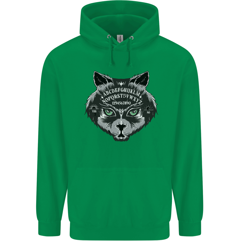 Ouija Board Cat Dark Black Magic Voodoo Childrens Kids Hoodie Irish Green