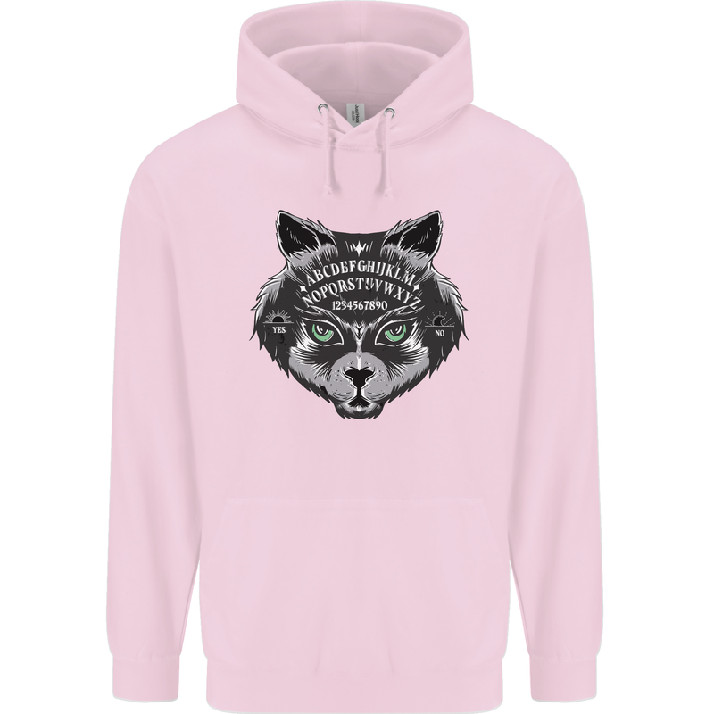 Ouija Board Cat Dark Black Magic Voodoo Childrens Kids Hoodie Light Pink