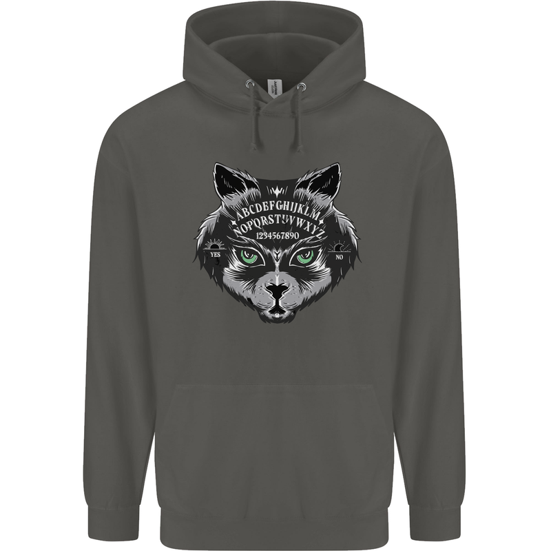 Ouija Board Cat Dark Black Magic Voodoo Childrens Kids Hoodie Storm Grey