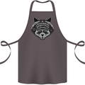 Ouija Board Cat Dark Black Magic Voodoo Cotton Apron 100% Organic Dark Grey