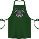 Ouija Board Cat Dark Black Magic Voodoo Cotton Apron 100% Organic Forest Green