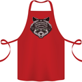 Ouija Board Cat Dark Black Magic Voodoo Cotton Apron 100% Organic Red