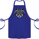 Ouija Board Cat Dark Black Magic Voodoo Cotton Apron 100% Organic Royal Blue