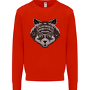 Ouija Board Cat Dark Black Magic Voodoo Kids Sweatshirt Jumper Bright Red