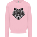 Ouija Board Cat Dark Black Magic Voodoo Kids Sweatshirt Jumper Light Pink