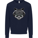 Ouija Board Cat Dark Black Magic Voodoo Kids Sweatshirt Jumper Navy Blue