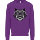 Ouija Board Cat Dark Black Magic Voodoo Kids Sweatshirt Jumper Purple