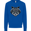 Ouija Board Cat Dark Black Magic Voodoo Kids Sweatshirt Jumper Royal Blue