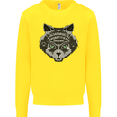 Ouija Board Cat Dark Black Magic Voodoo Kids Sweatshirt Jumper Yellow