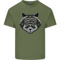 Ouija Board Cat Dark Black Magic Voodoo Mens Cotton T-Shirt Tee Top Military Green