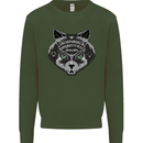 Ouija Board Cat Dark Black Magic Voodoo Mens Sweatshirt Jumper Forest Green