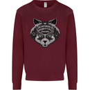 Ouija Board Cat Dark Black Magic Voodoo Mens Sweatshirt Jumper Maroon