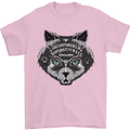 Ouija Board Cat Dark Black Magic Voodoo Mens T-Shirt 100% Cotton Light Pink