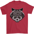 Ouija Board Cat Dark Black Magic Voodoo Mens T-Shirt 100% Cotton Red