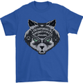 Ouija Board Cat Dark Black Magic Voodoo Mens T-Shirt 100% Cotton Royal Blue