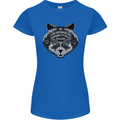 Ouija Board Cat Dark Black Magic Voodoo Womens Petite Cut T-Shirt Royal Blue