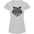 Ouija Board Cat Dark Black Magic Voodoo Womens Petite Cut T-Shirt Sports Grey