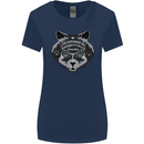 Ouija Board Cat Dark Black Magic Voodoo Womens Wider Cut T-Shirt Navy Blue
