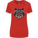 Ouija Board Cat Dark Black Magic Voodoo Womens Wider Cut T-Shirt Red