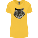 Ouija Board Cat Dark Black Magic Voodoo Womens Wider Cut T-Shirt Yellow