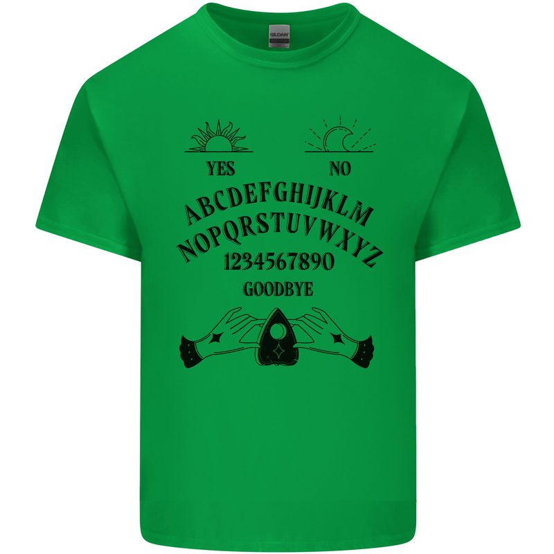 Ouija Board Dark Black Magic Voodoo Mens Cotton T-Shirt Tee Top Irish Green