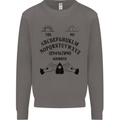 Ouija Board Dark Black Magic Voodoo Mens Sweatshirt Jumper Charcoal