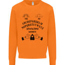 Ouija Board Dark Black Magic Voodoo Mens Sweatshirt Jumper Orange