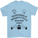 Ouija Board Dark Black Magic Voodoo Mens T-Shirt 100% Cotton Light Blue