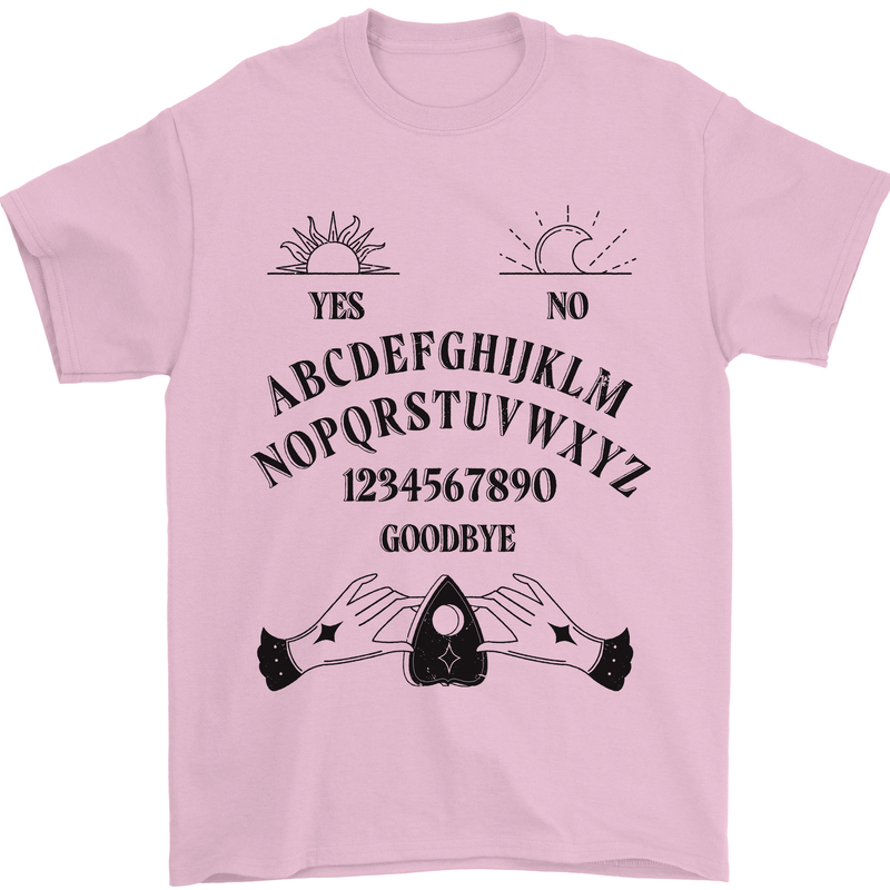 Ouija Board Dark Black Magic Voodoo Mens T-Shirt 100% Cotton Light Pink