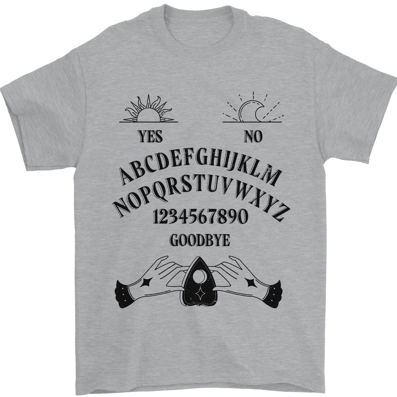 Ouija Board Dark Black Magic Voodoo Mens T-Shirt 100% Cotton Sports Grey