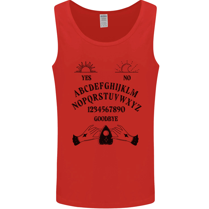 Ouija Board Dark Black Magic Voodoo Mens Vest Tank Top Red