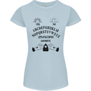 Ouija Board Dark Black Magic Voodoo Womens Petite Cut T-Shirt Light Blue