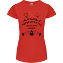 Ouija Board Dark Black Magic Voodoo Womens Petite Cut T-Shirt Red