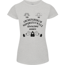 Ouija Board Dark Black Magic Voodoo Womens Petite Cut T-Shirt Sports Grey