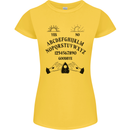 Ouija Board Dark Black Magic Voodoo Womens Petite Cut T-Shirt Yellow