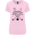 Ouija Board Dark Black Magic Voodoo Womens Wider Cut T-Shirt Light Pink