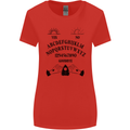 Ouija Board Dark Black Magic Voodoo Womens Wider Cut T-Shirt Red
