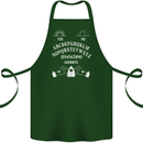 Ouija Board Voodoo Dark Black Magic Cotton Apron 100% Organic Forest Green