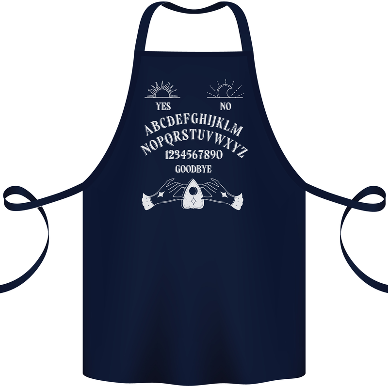 Ouija Board Voodoo Dark Black Magic Cotton Apron 100% Organic Navy Blue