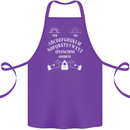 Ouija Board Voodoo Dark Black Magic Cotton Apron 100% Organic Purple