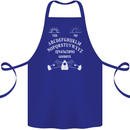Ouija Board Voodoo Dark Black Magic Cotton Apron 100% Organic Royal Blue