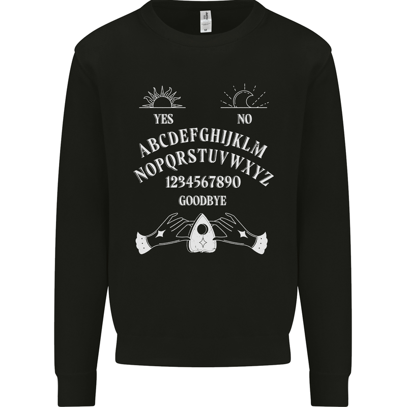 Ouija Board Voodoo Dark Black Magic Kids Sweatshirt Jumper Black