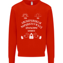 Ouija Board Voodoo Dark Black Magic Kids Sweatshirt Jumper Bright Red