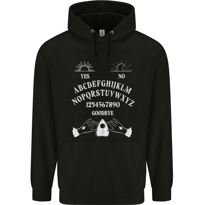 Ouija Board Voodoo Dark Black Magic Mens 80% Cotton Hoodie Black